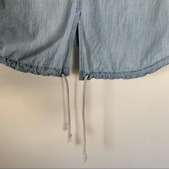 JACK by BB Dakota Light Blue Chambray Anorak Jacket - Picture 11 of 12